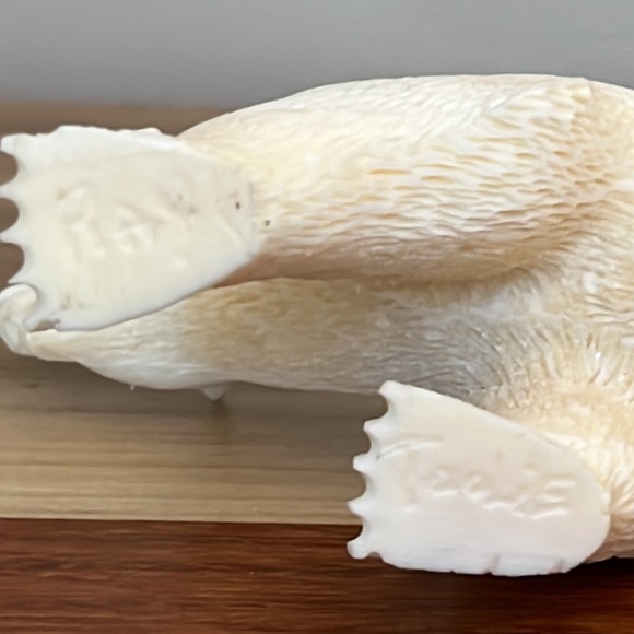 Hand-Carved Walrus Ivory Bear by Ray Toolie - Picture 12 of 15